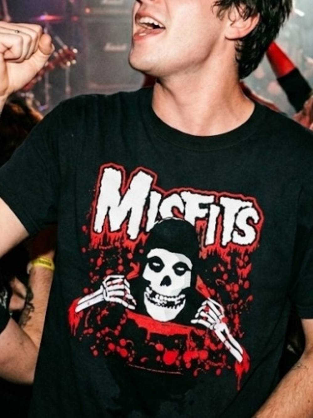 Misfits "Fiend Skull" Double-Sided Graphic T-Shirt - Men's/Unisex Large